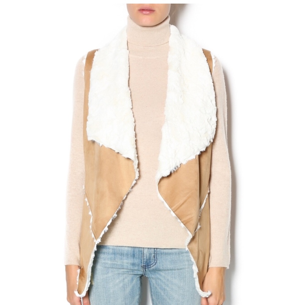 Suede and Fur Shearling Vest {by Double Zero}